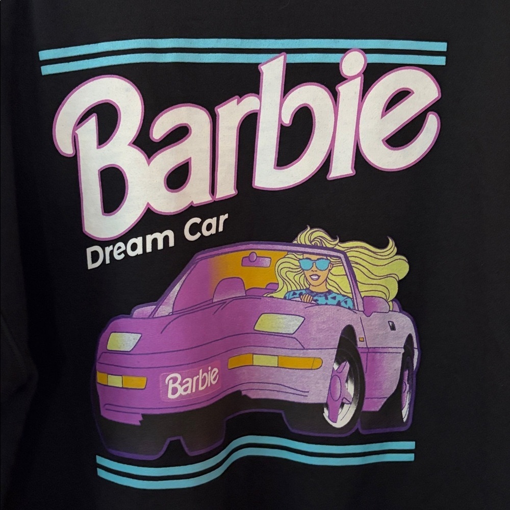 Barbie Dream Car women’s Black sweatshirt XL